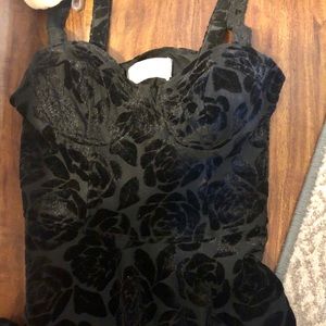 Black mini dress